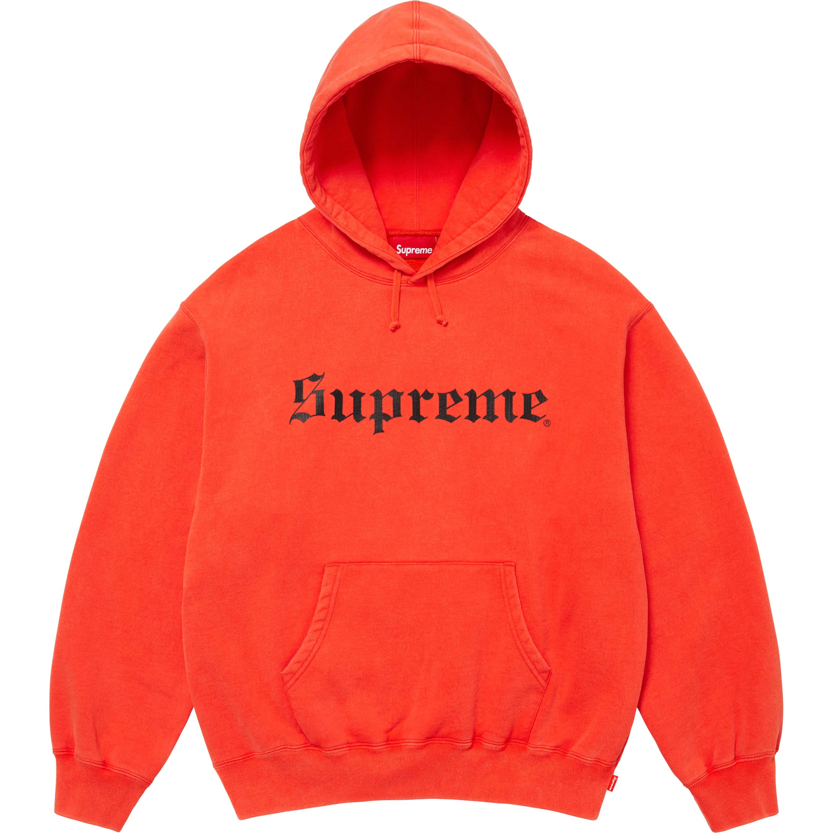Washed Old English Hooded Sweatshirt view 12